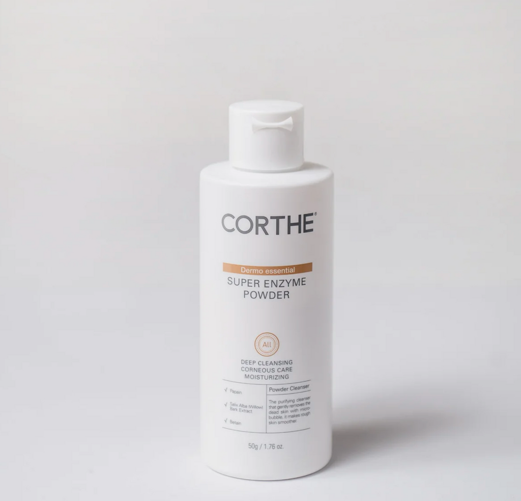 Corthe Super Enzyme Powder bottle on a white background